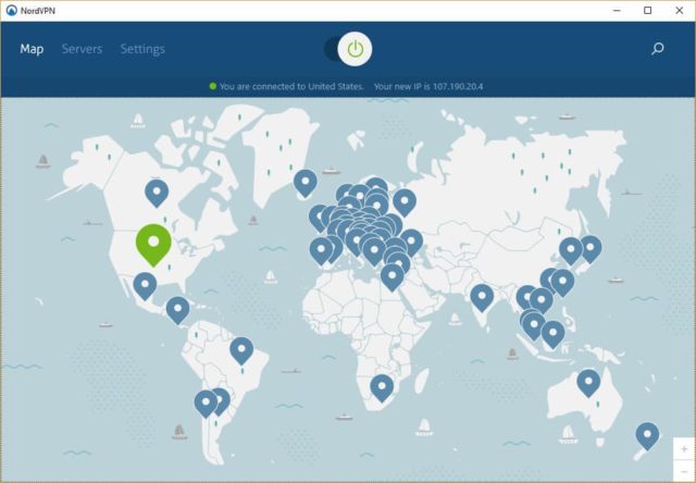 NordVpn Map Windows