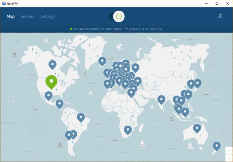 NordVpn Map Windows