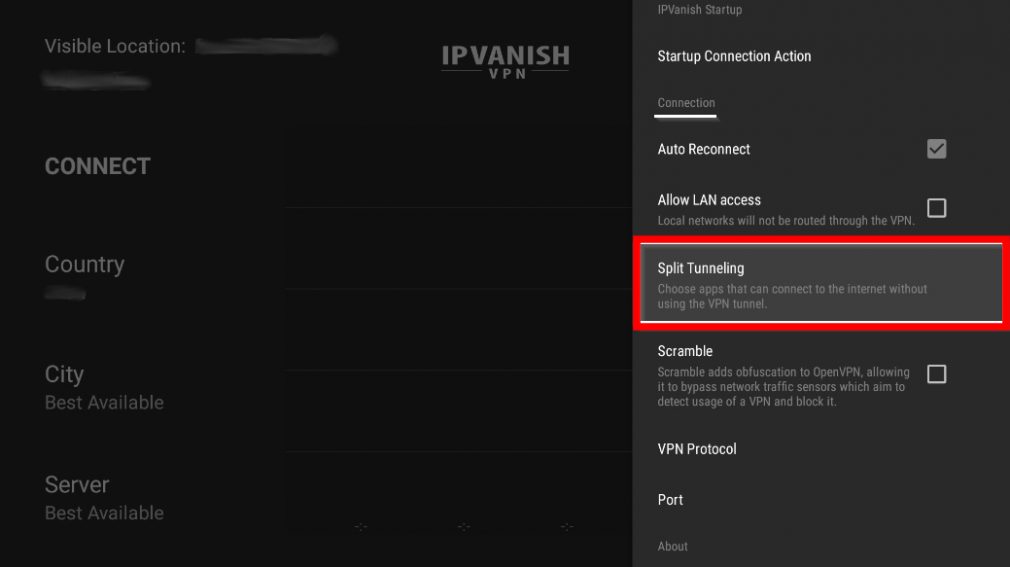 ipvanish settings for firestick