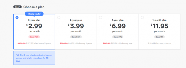 NordVPN prices and plans