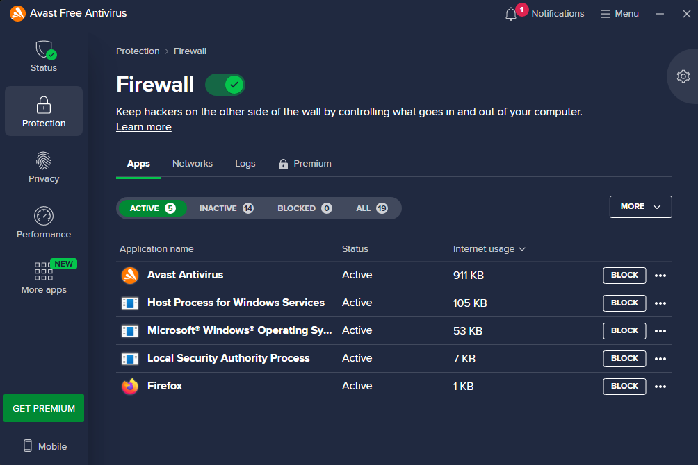 Avast-Firewall-app