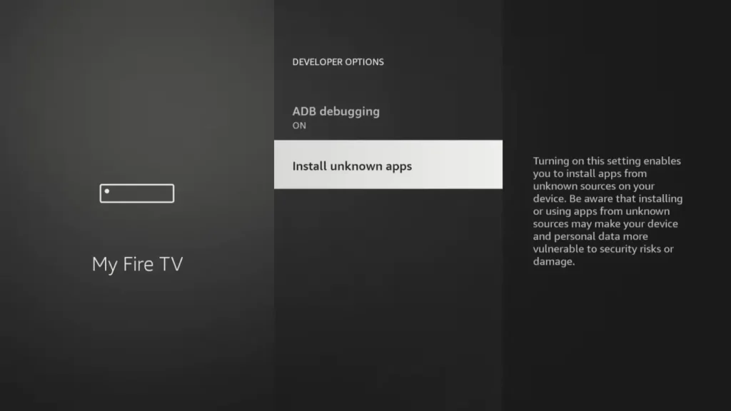 install unknown app